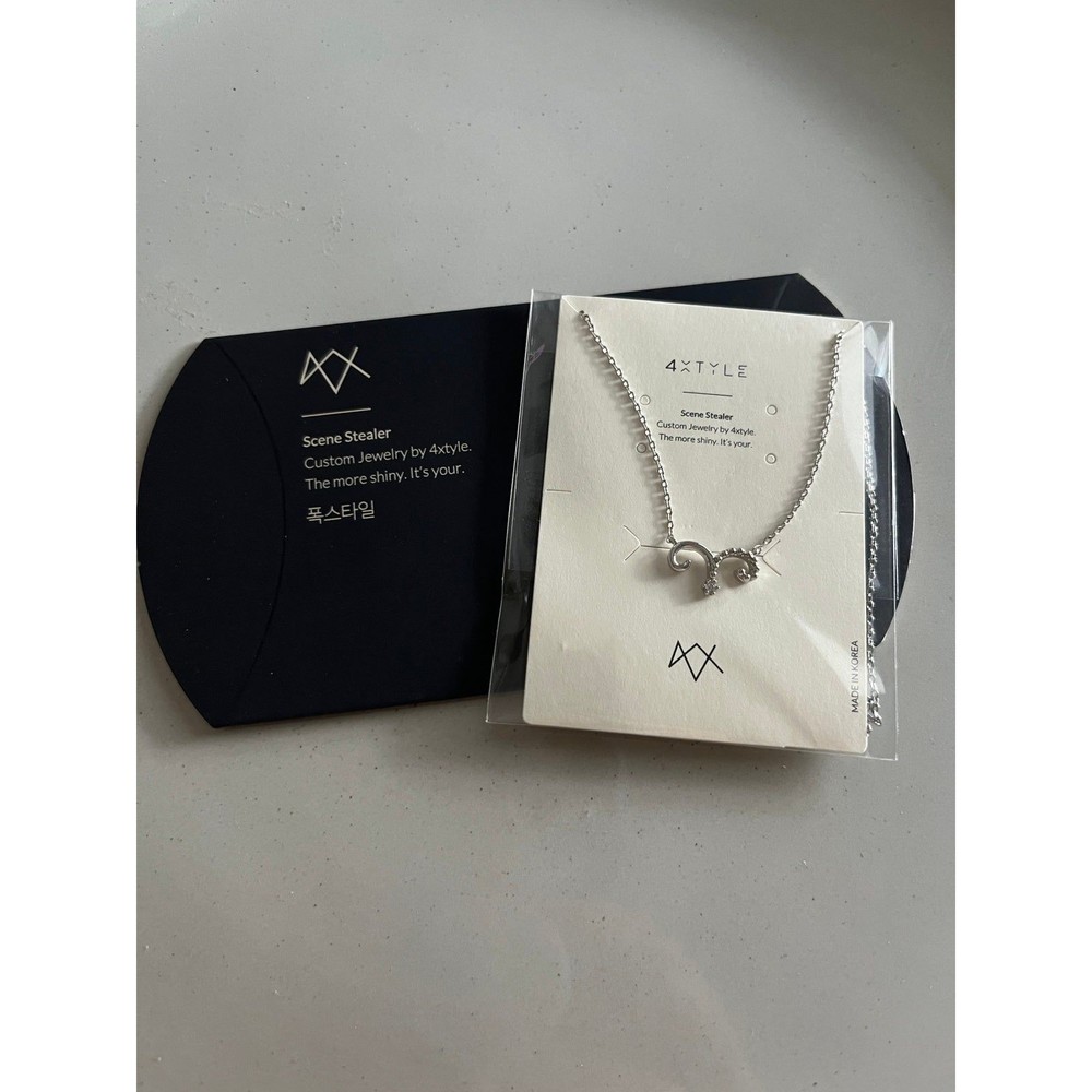 Constellation Aries and White Necklace